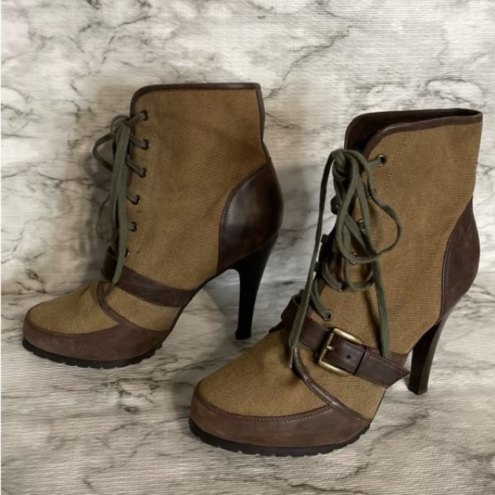 Aldo canvas high heels shoes ,size 40